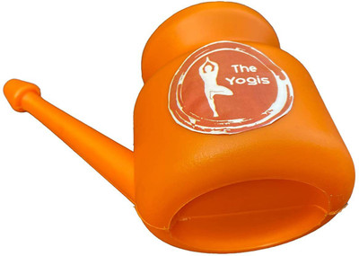 The Yogis Plastic Orange Neti Pot(500 ml)