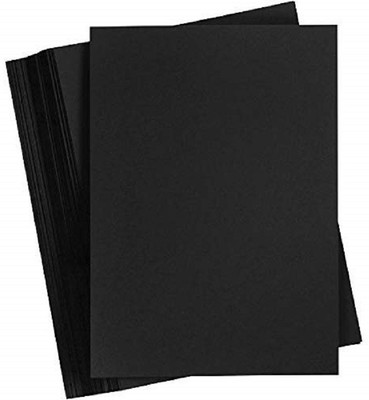 Eclet A4 (100 Sheets)90 GSM Color Paper (Black, Pack of 100) A4 90 gsm Coloured Paper(Set of 1, Black)