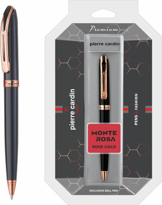 PIERRE CARDIN Monte Rosa Rose Gold - Black Ball Pen(Ink Color - Blue)