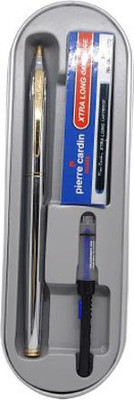 PIERRE CARDIN KRISS WHITE GOLD Fountain Pen(Ink Color - Blue)