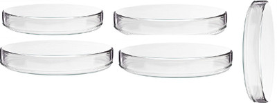 Z GLASS Glass Reusable Petri Dish(100 mm Pack of 5)