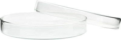 Z GLASS Glass Reusable Petri Dish(100 mm Pack of 2)