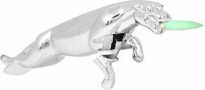 HIVVO Jaguar Shape Cigarette Lighter Metallic Steel Gas Lighters Jaguar Shape Cigarette Lighter Metallic Steel Gas Lighters Pocket Lighter(Silver)
