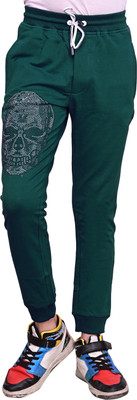 Sunday Casual Track Pant For Boys(Green, Pack of 1)