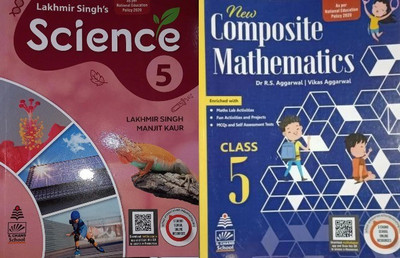 Class 5 Science & Composite Mathematics
Latest Editions By Aggarwal & Lakhmir Singh 2022(paperpack, R.S AGGARWAL)