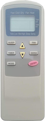 Emrse AC87 KELVINATOR FOR Split AC /Window AC Please Match The OLD Image Remote Controller Remote Controller(White)
