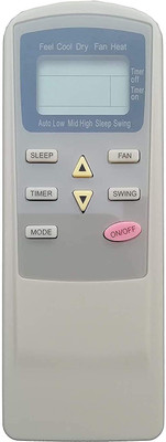 BhalTech 41 AC Compatible for  Kelvinator AC Remote Controller(White)