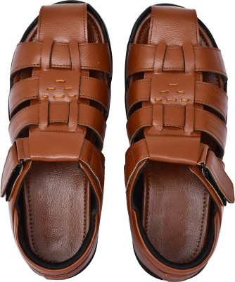 moshto Men Sandals(Tan , 9)