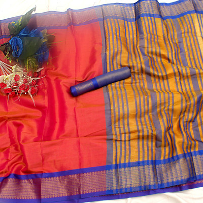 Soor Panchi Woven Banarasi Georgette Saree(Pink)