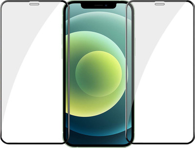 YOGKREETI Edge To Edge Tempered Glass for Apple iPhone 12 Mini(Pack of 2)