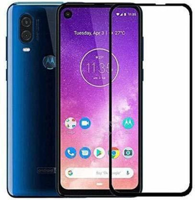 COVJ Edge To Edge Tempered Glass for Moto One Vision(Pack of 1)