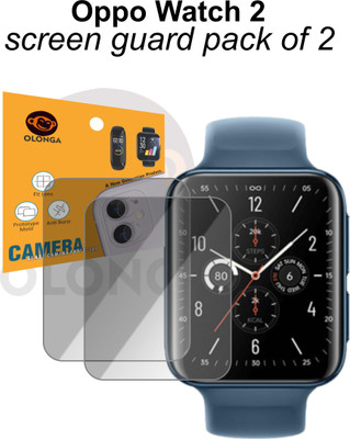 Olonga Screen Guard for Oppo Watch 2(Pack of 2)