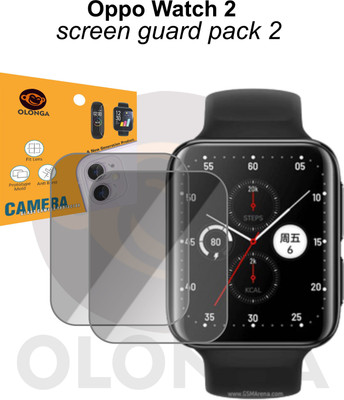 Olonga Screen Guard for Oppo Watch 2(Pack of 2)