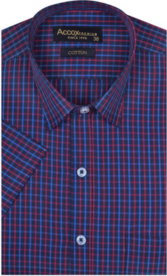 ACCOX Men Checkered Formal Multicolor Shirt