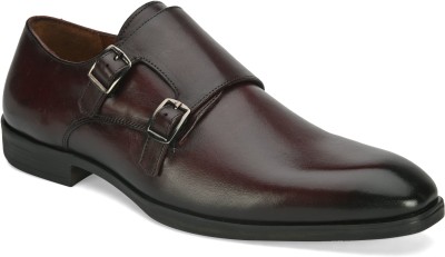 SAN FRISSCO Outdoor|PremiumQuality|Lightweight|stylish|Comfortable|Formal Shoes For Men Monk Strap For Men(Maroon , 8)