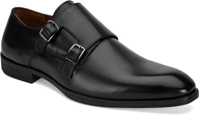SAN FRISSCO Outdoor|PremiumQuality|Lightweight|stylish|Comfortable|Formal Shoes For Men Monk Strap For Men(Black)