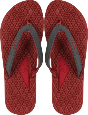 US Gear Women Stylish Comfortable House Slippers Women Casual Outdoor Fashion Footwear Flip Flops(Burgundy , 6)