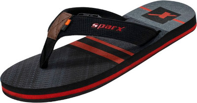 Sparx Men Flip Flops(Black , 8)