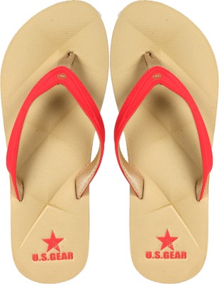US Gear Women Stylish Comfortable House Slippers Women Casual Outdoor Fashion Footwear Flip Flops(Red 8)