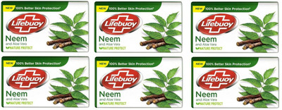 LIFEBUOY Neem and Aloe vera 100gm pack of six(6 x 100 g)