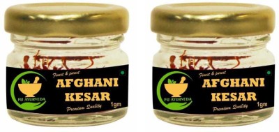FIJ AYURVEDA Finest & Pure A++ Grade Afghani Kesar Threads for Holistic Wellness - 2 Gram(2 x 1 g)