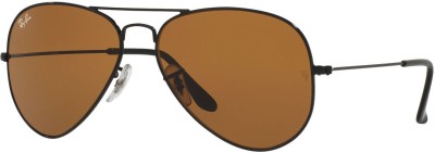 RB world Aviator Sunglasses(For Men & Women, Brown)