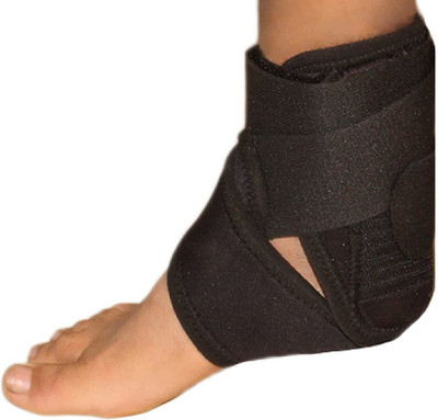 Expertomind Breathable Neoprene Ankle Support | Universal Size ankle support with Hinge Ankle Support(Black)
