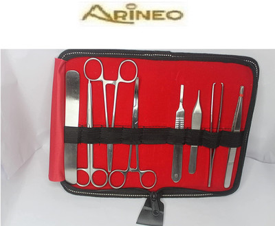 ARINEO 8 PCS. SURGICAL FORCEPS INSTRUMENT KIT COMBO Utility Forceps