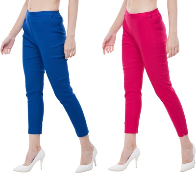 PREEGO Regular Fit Women Pink Trousers