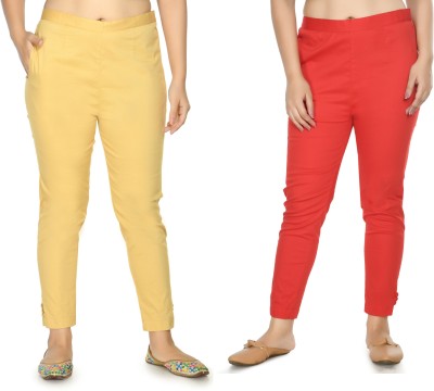 PREEGO Regular Fit Women Red Trousers