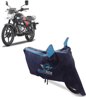 BLUERIDE Two Wheeler Cover for Bajaj(V12, Blue)