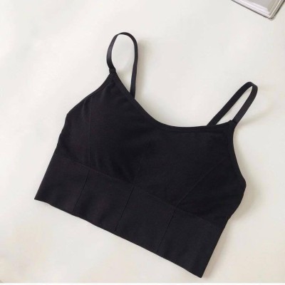 DARKVELLY Women T-Shirt Lightly Padded Bra(Black)