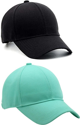 ZACHARIAS Solid Sports/Regular Cap Cap(Pack of 2)