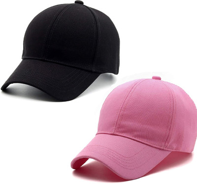 ZACHARIAS Solid Sports/Regular Cap Cap(Pack of 2)