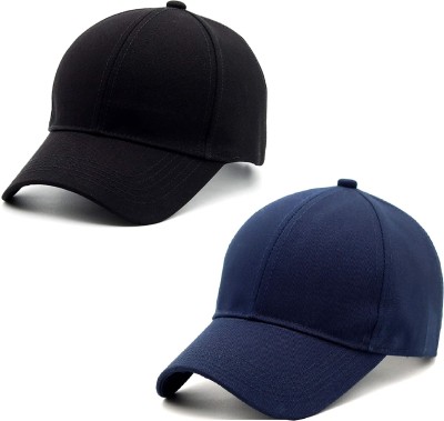 ZACHARIAS Solid Sports/Regular Cap Cap(Pack of 2)