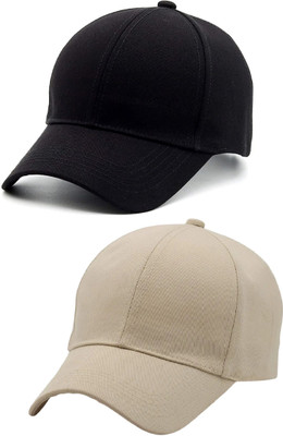 ZACHARIAS Solid Sports/Regular Cap Cap(Pack of 2)