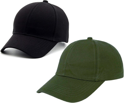 ZACHARIAS Solid Sports/Regular Cap Cap(Pack of 2)