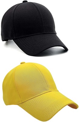 ZACHARIAS Solid Sports/Regular Cap Cap(Pack of 2)