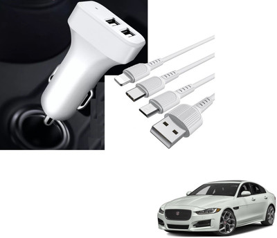 AuTO ADDiCT 20.5 W Turbo Car Charger(White, With USB Cable)