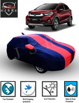J S R Car Cover For Honda WRV (With Mirror Pockets)(Red, Blue)