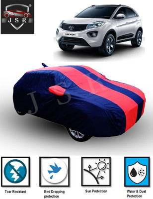 J S R Car Cover For Tata Nexon (With Mirror Pockets)(Red, Blue)