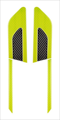 Just Rider Sticker & Decal for Car & Bike(Green)
