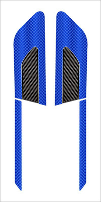 Just Rider Sticker & Decal for Car & Bike(Blue)