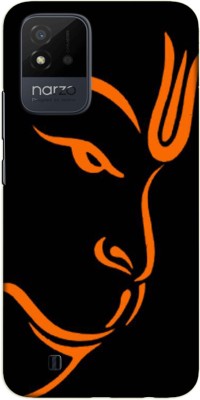 iprinto Back Cover for Realme Narzo 50i , RMX3231 Hanuman Ji Lord Hanuman Bajrangbali Back Cover(Black, Dual Protection, Silicon, Pack of: 1)