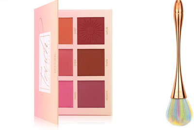 COSLUXE IMAGIC Imagic PROfessional cosmetic 6 COLOR TOUCH BLUSH PALETTE 42.8g - 1Pcs, Blush brush 1Pcs for Daily makeup(2 Items in the set)
