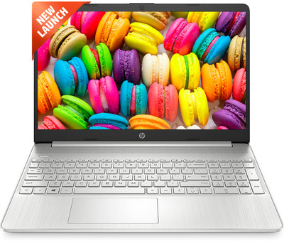 HP Ryzen 3 Quad Core 5300U - (8 GB/256 GB SSD/Windows 11 Home) 15s- ey2000au Thin and Light Laptop(15.6 inch, Natural Silver, 1.69 kg, With MS Office)