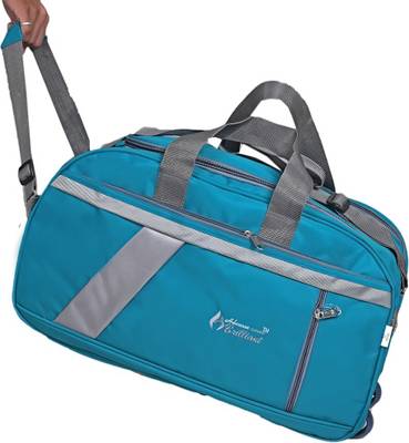 ADVANCE BRILLIANT 26 inch Sky Blue 2 Wheel Duffle Bag Travel