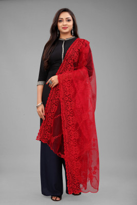 Noise Net Embroidered Women Dupatta