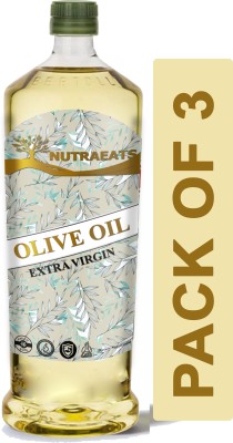 NutraEats Extra Virgin Olive Oil ( Combo Pack Of 3 ) Advanced Olive Oil Plastic Bottle(3 x 1000 ml)