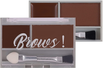 THTC Best Smudge Proof & Water Proof Bold Brown Eyebrow Definer Pallet With Brush(BROWN)